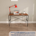 Escritorio Metal y Madera Negro Paraiso MET300N