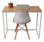 Escritorio Industrial Hierro Y Madera Melamina Yaco 90 Cm c