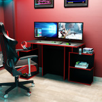 Escritorio Gamer EG3R Negro y Rojo