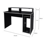 Escritorio Gamer EG1BL Negro y Blanco