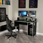 Escritorio Gamer EG1BL Negro y Blanco
