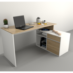 Escritorio funcional con mueble bajo Olmo con Everest
