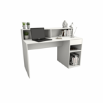 Escritorio Con Repisa 3049 Moderno Oficina Hogar Juvenil Blanco