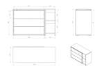 Mesa Escritorio o Rack TV Giratorio - 5012 BLANCO