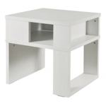 Mesa Auxiliar Ricchezze Trapani Living Comedor Biblioteca Cherry-Roble Blanco