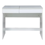 Escritorio Camarin Tocador 90 C/espejo Multiuso Melamina Color Blanco