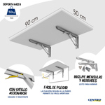 Escritorio Plegable Mesa Centro Estant 90x50 cm Home Office
