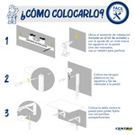 Escritorio Plegable Mesa Centro Estant 90x50 cm Home Office