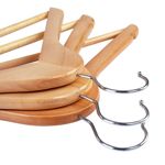 Pack X10 Perchas Lustradas Con Barral 44 Cm