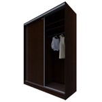 Gran Placard EMC 1,80m Puertas Corredizas con 5 Cajones Wengue