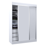 Placard Vestidor 2 Puertas Corredizas 140X200  CODIGO 520 BLA
