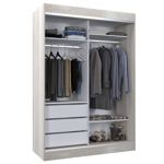 Placard Vestidor 2 Puertas Corredizas 140X200  CODIGO 520 BLA