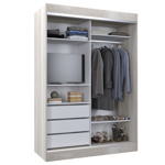 Placard Vestidor 2 Puertas Corredizas 140X200  CODIGO 520 BLA