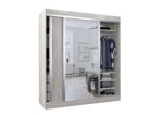 Placard Vestidor 2 Puertas Corredizas con Espejo 180X200  CODIGO 506 HEL