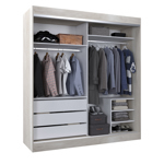 Placard Vestidor 2 Puertas Corredizas con Espejo 180X200  CODIGO 506 HEL