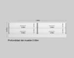 Modulo para Vestidor 504-506-502-503 con 4 Cajones - 514 HELSINKI