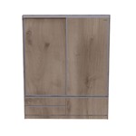 Gran Placard XL EMC de 120 cm, Puertas Corredizas con 2 Cajones y 1 Zapatero Báltico