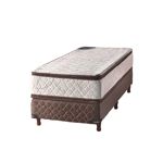 Conjunto Sommier y Colchón 1 1/2 Plazas Espuma Doble Pillow 100x190  90 kg Alta Densidad Zinus