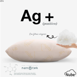 Almohada Nube AG+ con nano tecnologia y IONES DE PLATA