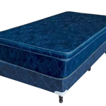CONJUNTO SOMMIER + COLCHON MAXIKING PICASSO AZUL 080X190 1 PLAZA