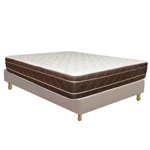 Colchón 2 plazas 140x190 Alta Densidad Espuma + Sommier Ecocuero