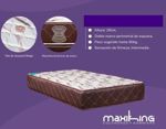 Conjunto Sommier Colchon Resortes Maxiking 2 Plazas 140x190