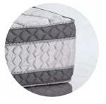 Colchon 2 Plazas Topacio Marfil Plus Alta Densidad 140x190