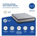Colchon 2 Plazas Topacio Marfil Plus Alta Densidad 140x190