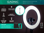 Aro Iluminador Led Gadnic 36cm 14"+ Trípode 190cm