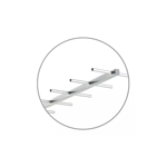 Antena Tda Digital Externa 20mts De Cable Coaxil Tgw ANT01
