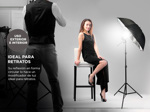 Kit Estudio Fotografia 2 Tripodes 2mts + 4 Sombrillas Blancas Negras + 2 Portalamparas