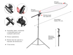 Kit Pantalla Reflectora 5 en 1 + Soporte