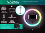 Aro Iluminador Led Rgb Gadnic 26cm 10
