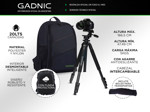 Kit Mochila Cámara Reflex + Trípode Fotografía Profesional