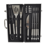 SET DE ASADO CON VALIJA METÁLICA DE 13 PIEZAS