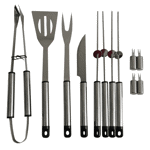 SET DE ASADO CON VALIJA METÁLICA DE 13 PIEZAS