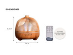Humidificador Aromático Gadnic Aromaterapia Tipo Madera 500ml