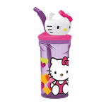 Vaso Sorbete Infantil 360ml Figura 3d Color Hello Kitty