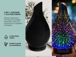 Difusor Aromático Ultrasónico Gadnic AL-UUQ Luz Fuegos Artificiales
