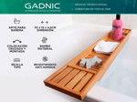 Bandeja de Bañera Gadnic BCHIC01 Organizador De Bambú