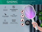 Raqueta Paleta Mata Moscas Mosquitos Recargable Usb dual Trampa insectos