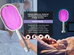 Raqueta Paleta Mata Moscas Mosquitos Recargable Usb dual Trampa insectos