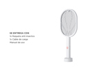 Raqueta Paleta Mata Moscas Mosquitos Recargable Usb dual Trampa insectos
