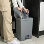 Tacho de basura 2 compartimiento 30lts Ou LX4350CHF Gris