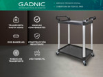 Carro Catering Gadnic Auxiliar 2 Bandejas