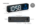 Despertador LED Inteligente Gadnic DP5PRO 40 Tonos Musicales
