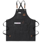 Delantal de Cocina Gadnic Gastronómico con Bolsillos Negro