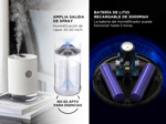 Humidificador 1 L Ultrasonico Recargable Led