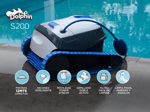 Dolphin S200 Robot Barrefondo de Pileta 15m3/h Hasta 12mt Escaneo Inteligente