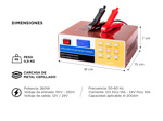 Cargador De Batería Para Auto Gadnic AV300 Mantenedor 12v - 24v Corte Automático Inteligente